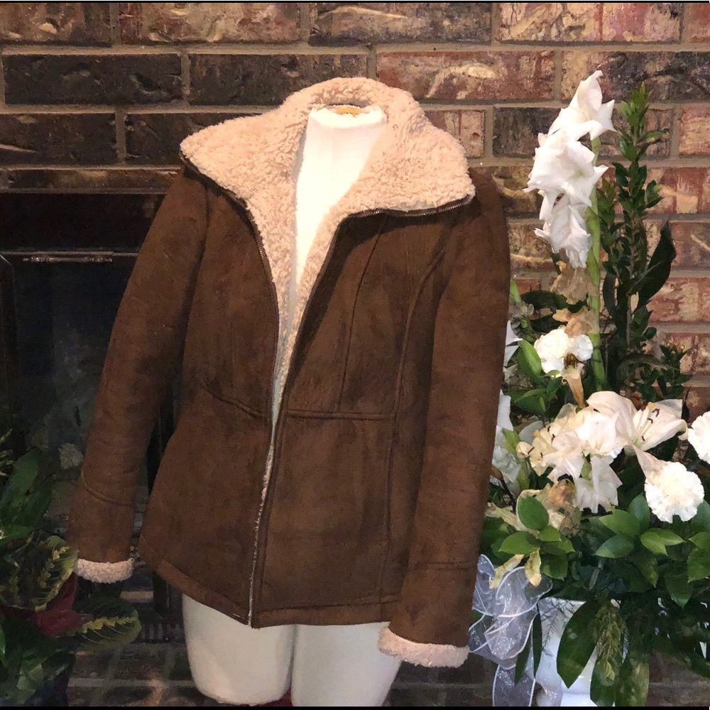 Faux suede jacket